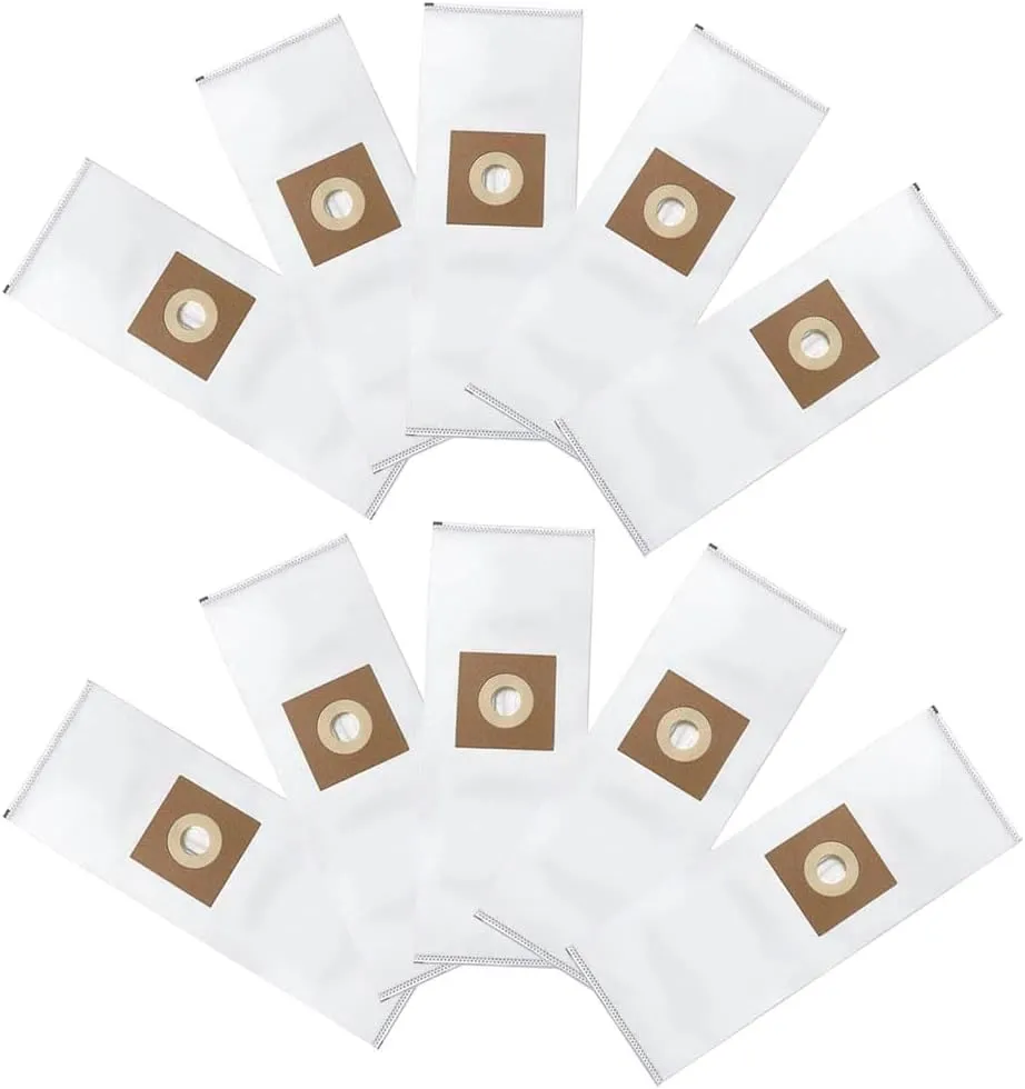 10-PACK AH10243 AH10143 Vacuum Cleaner Bag for Hoover Commercial HushTone Canister CU2 Vacuum Cleaner Replace HEAP Filter Bag, Fits Upright Vacuum Models: CH54013, CH54015, CH54113 & CH54115
