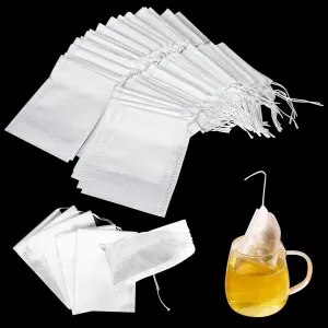 1000 Pcs Empty Tea Bags for Loose Tea, Disposable Tea Bags Bulk Tea Filter Bags,Loose Leaf Tea Drawstring Empty Coffee Sachets Filter Infuser Strainers Tea Filter Bags for Tea, Coffee, Spice, Herbs