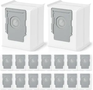 16 Pack Vacuum Bags for irobot Roomba i7, i7 , i8, i8 , i3, i3 , i4, i4 , i5, i5  i6, i6 , j5, j5 , j6, j6 , j7, j7 , j8, j8 , j9, j9 , s9, s9 , Replacement for i & s & j Series Dirt Disposal