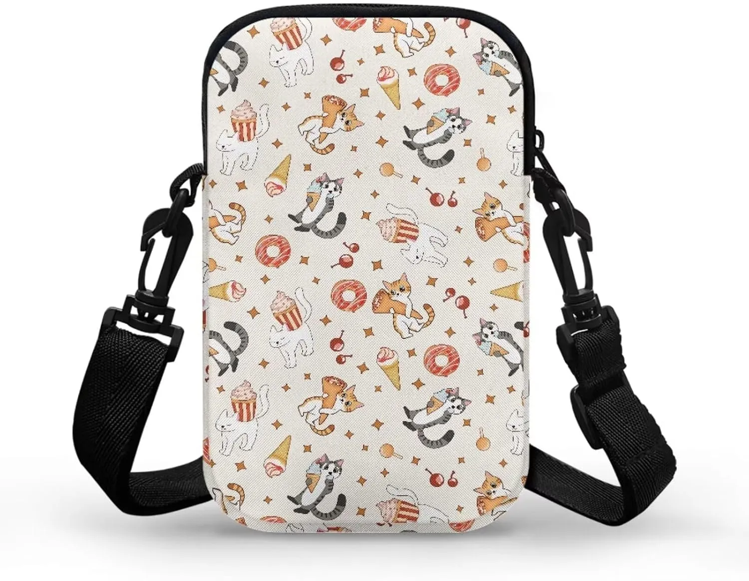 2 Layer Crossbody Bag Messenger Satchel Bags Wallet Phone Case for Men Women