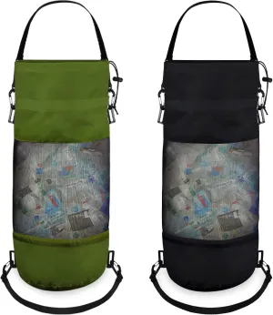2 Packs Portable Boat Accessories Mesh Trash Bags Trash Can Garbage Container for Boat Kayak Camper Fishing Cabin Storage Men Women Adults