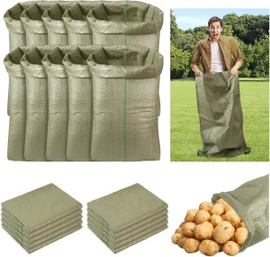 20Pcs Potato Sack Race Bags Large Size Game Race Bag Set Suitable for Carnival Easter Christmas Outside Lawn Sports Games, Birthday Parties, Outdoor Family Gatherings, Barbecues