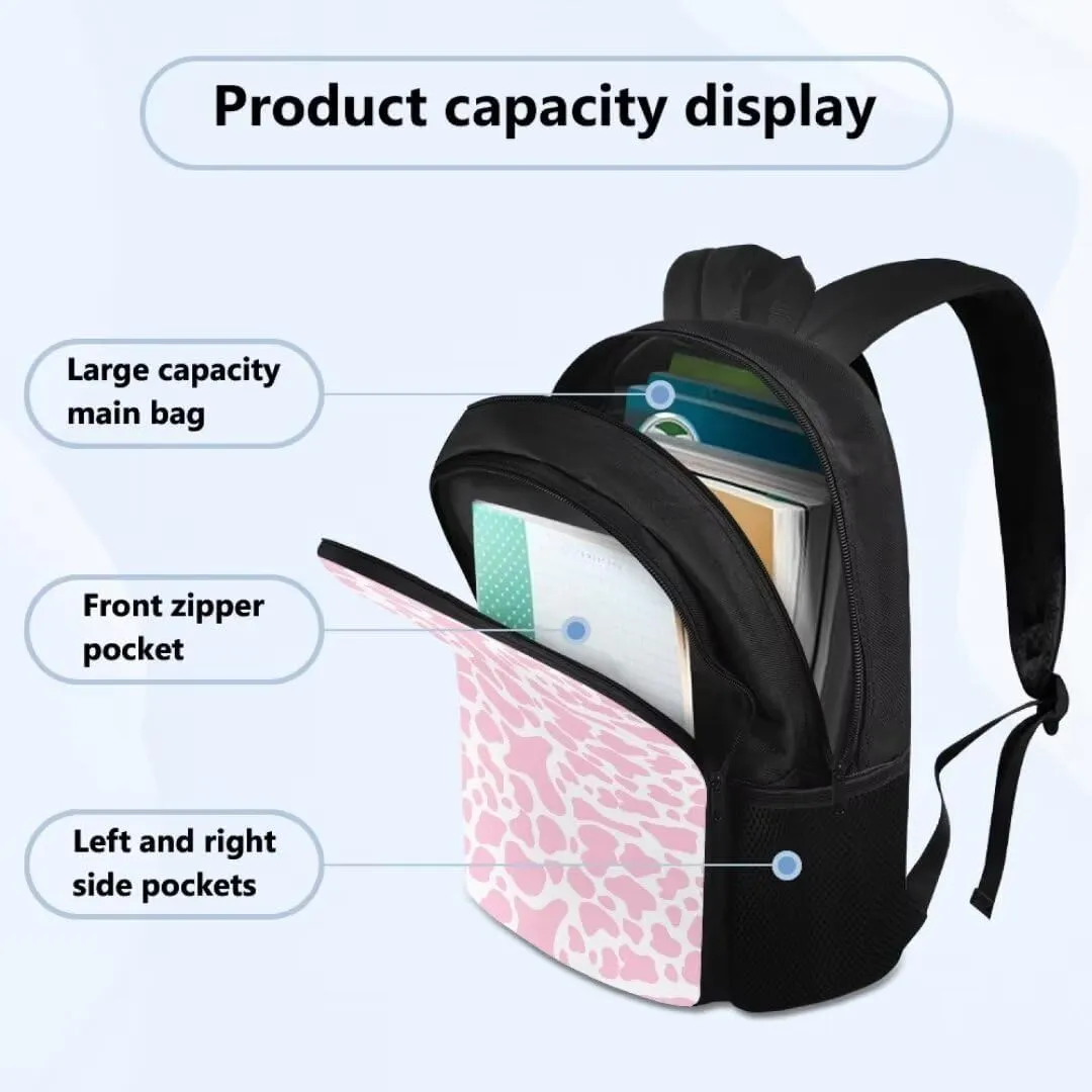 3 in 1 School Bags Set for Boys Cartoon Dinosaur Student Bookbag Kids Lunch Bag Pencil Case for Sports Camping Hiking Shoulder Bag