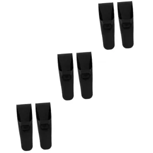 3sets Portable Razor Case Waterproof Razor Holder for Travel Silicone Case Drain Holes Travel Supplies for Men Carrying Bag 2pcs*3