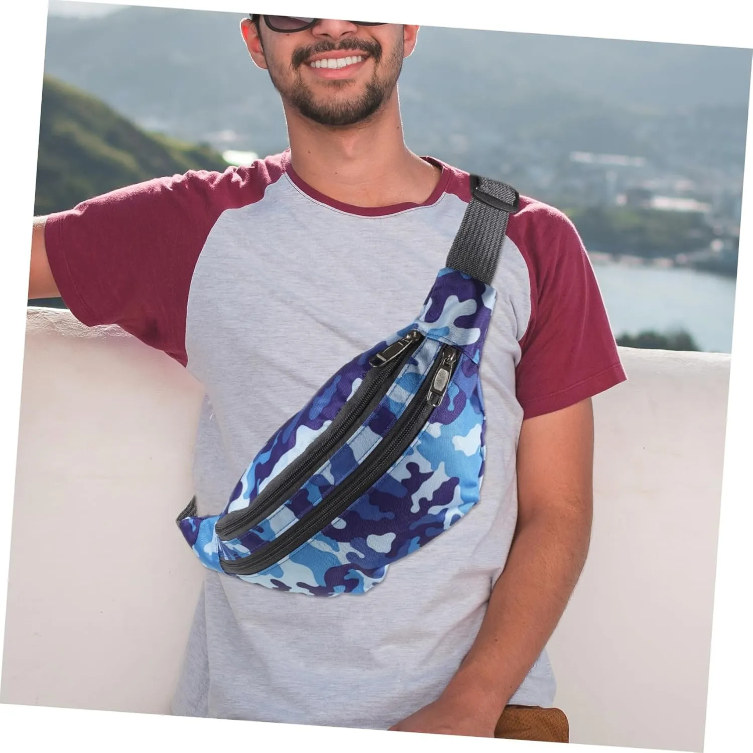 4pcs Pack Satchel Man Bag for Men Crossbody Mens Crossbody Kids Purses Cross Shoulder Bag Men Crossbody Waist Bags Sash Bags for Women Crossbody Water Proof Men's Wallet Metal