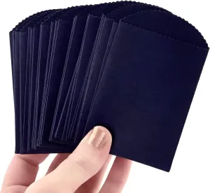 50 Mini Navy Paper Bags - 4" x 2.5" Wedding Seed Treat Cutlery Party Favors