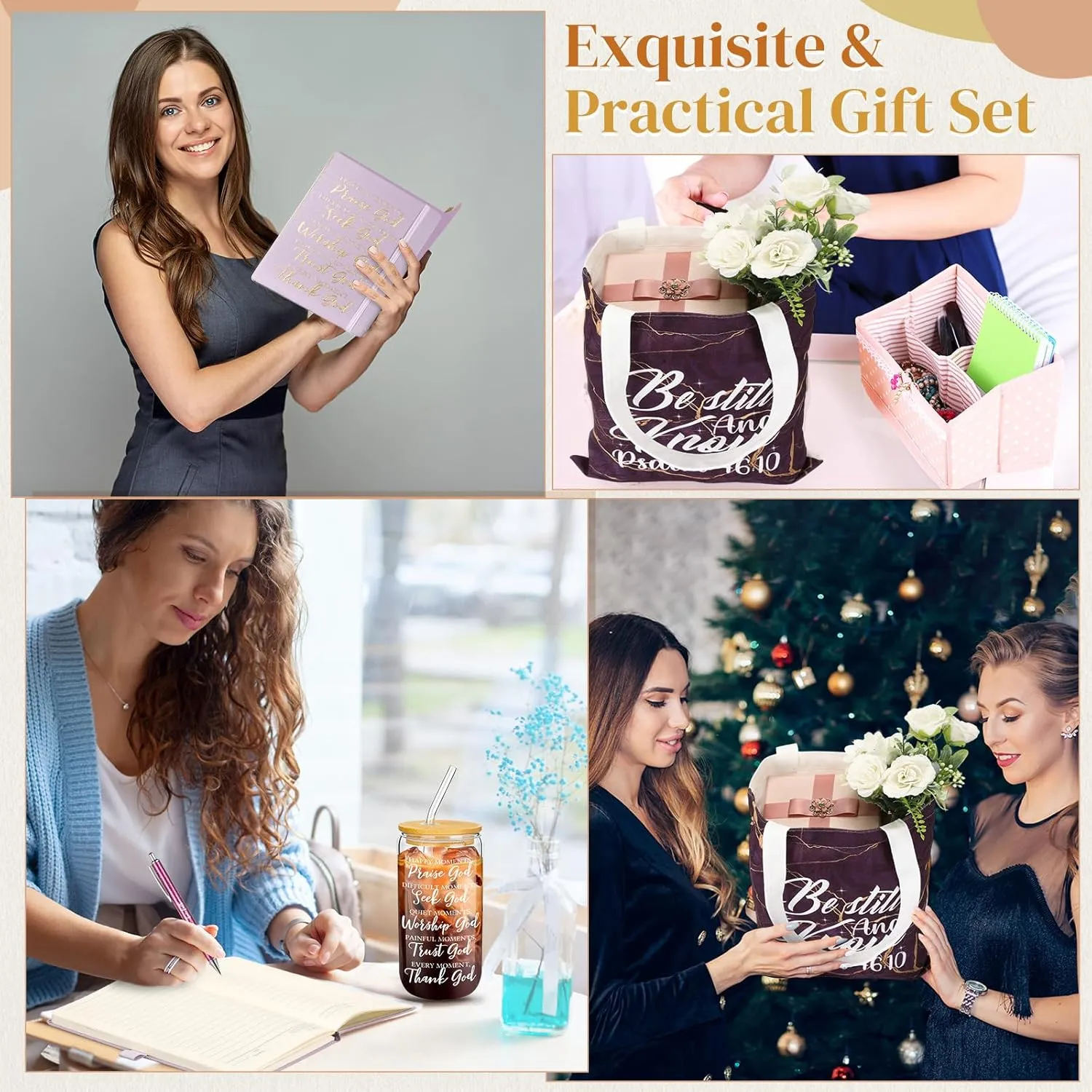 7 Pcs Christian Gifts for Women Father Faith Inspirational Religious Spiritual Present Gifts Set Friend Sister Men