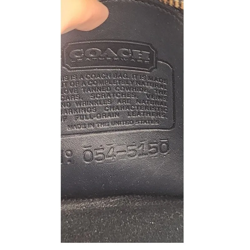 90s COACH Black Leather Shoulder Bag Canteen Mini Chester