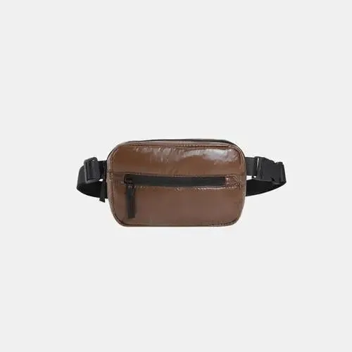 Acubi Adjustable Strap Sling Bag with Two Pocket Zippers