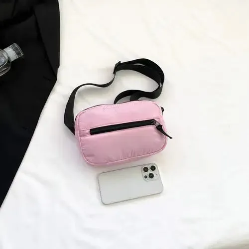 Acubi Adjustable Strap Sling Bag with Two Pocket Zippers
