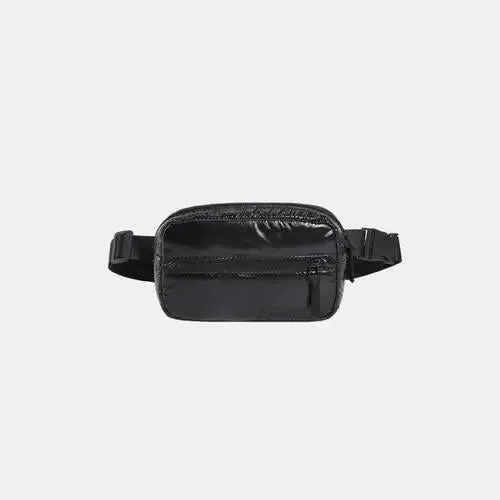 Acubi Adjustable Strap Sling Bag with Two Pocket Zippers