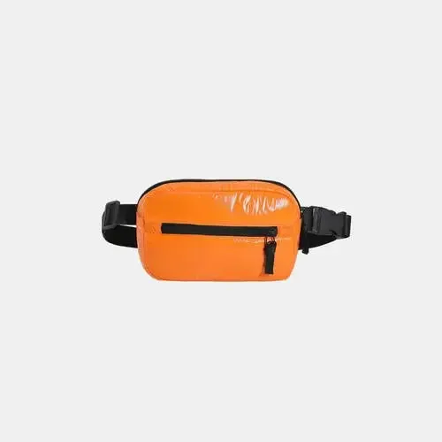 Acubi Adjustable Strap Sling Bag with Two Pocket Zippers