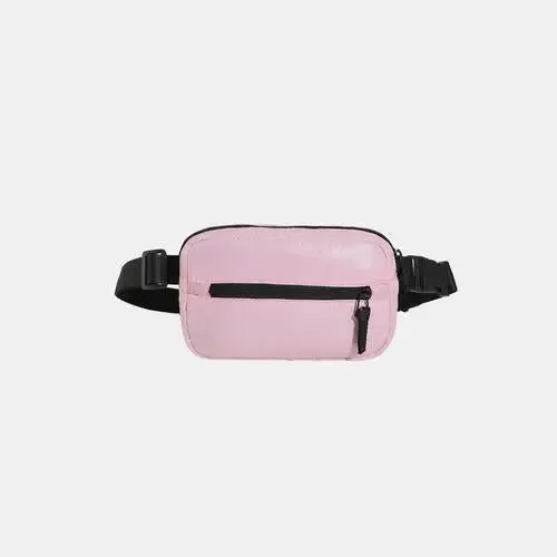 Acubi Adjustable Strap Sling Bag with Two Pocket Zippers