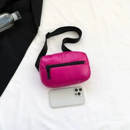 Acubi Adjustable Strap Sling Bag with Two Pocket Zippers