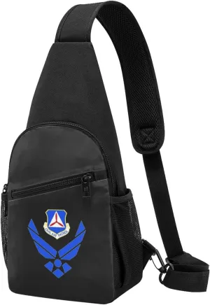 Air Force Civil Air Patrol Unisex Chest Bag Lightweight Crossbody Shoulder Bag Travel Pocket