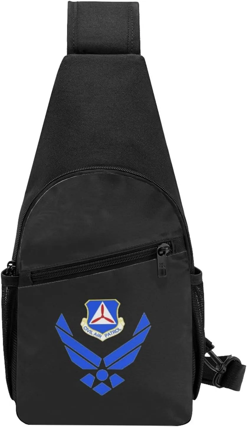 Air Force Civil Air Patrol Unisex Chest Bag Lightweight Crossbody Shoulder Bag Travel Pocket