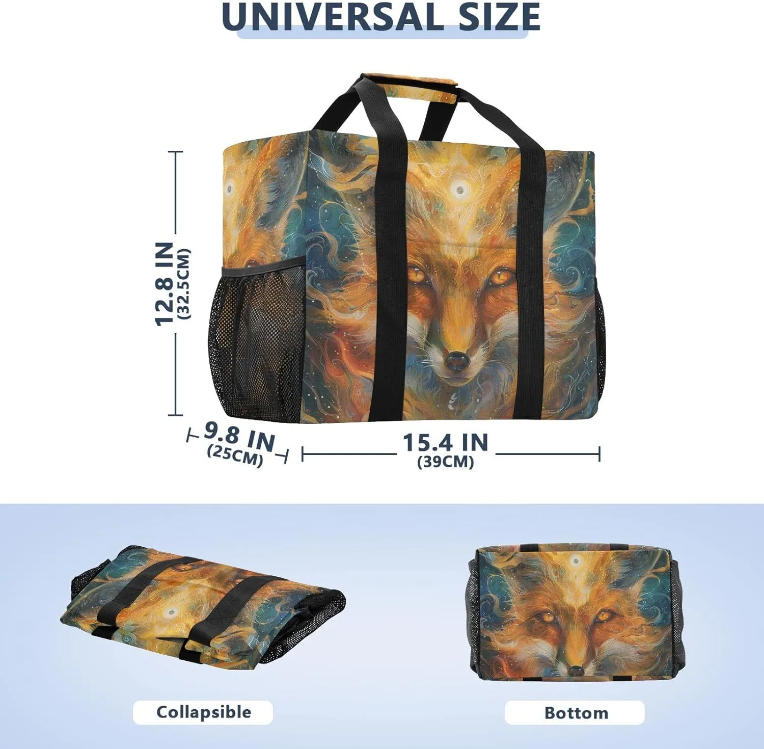 ALAZA Fox Dreamcatcher Waterproof Beach Tote Bags