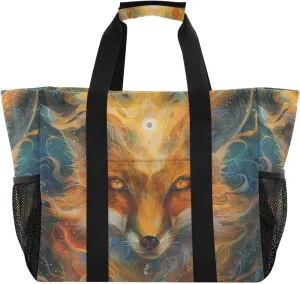 ALAZA Fox Dreamcatcher Waterproof Beach Tote Bags