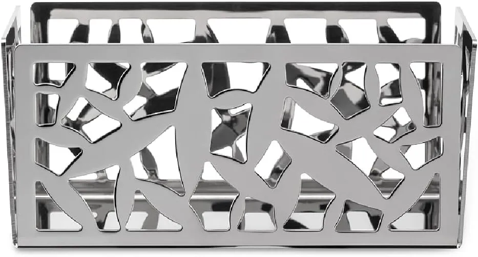 Alessi Holde Cactus Tea/Sugar Bags Holder, Silver