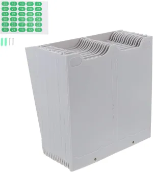 Angoily Telescopic Attendance Stand Slot Paperboard Cards Shelf Office Organizer