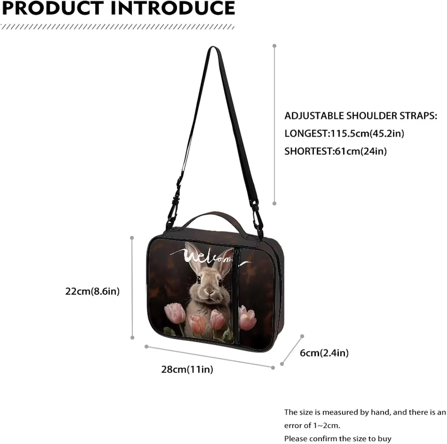 Animal Print Polyester Bible Cover-Bible Holder Case for Women-Bible Bag Bible Case with Shoulder Strap Zipper Pocket
