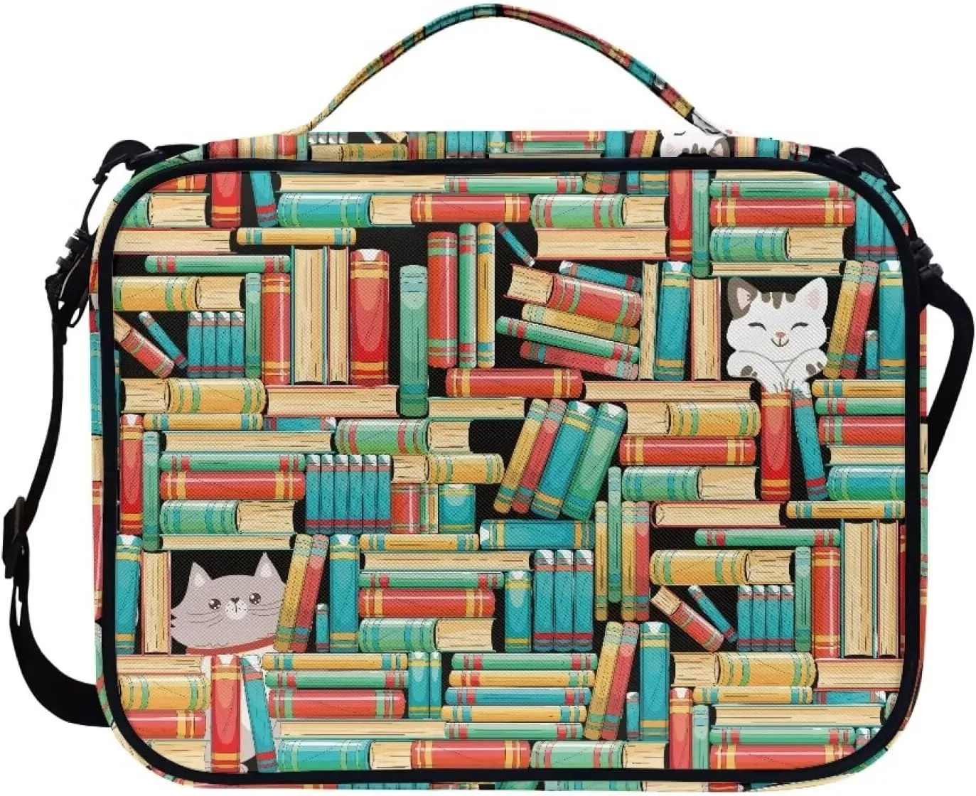 Animal Print Polyester Bible Cover-Bible Holder Case for Women-Bible Bag Bible Case with Shoulder Strap Zipper Pocket