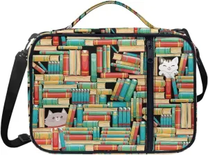 Animal Print Polyester Bible Cover-Bible Holder Case for Women-Bible Bag Bible Case with Shoulder Strap Zipper Pocket