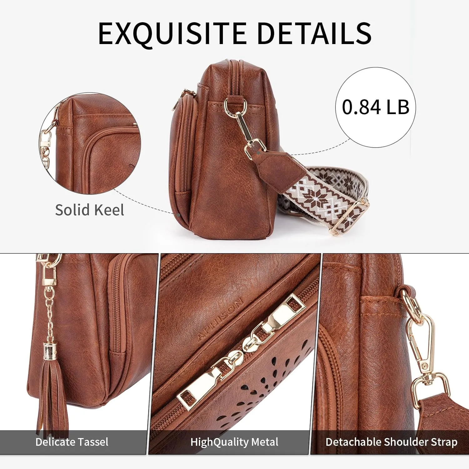 APHISON Crossbody Bags for Women, Vegan Leather Sunflower Crossbody Phone Purse Shoulder Handbags with Adjustable Strap