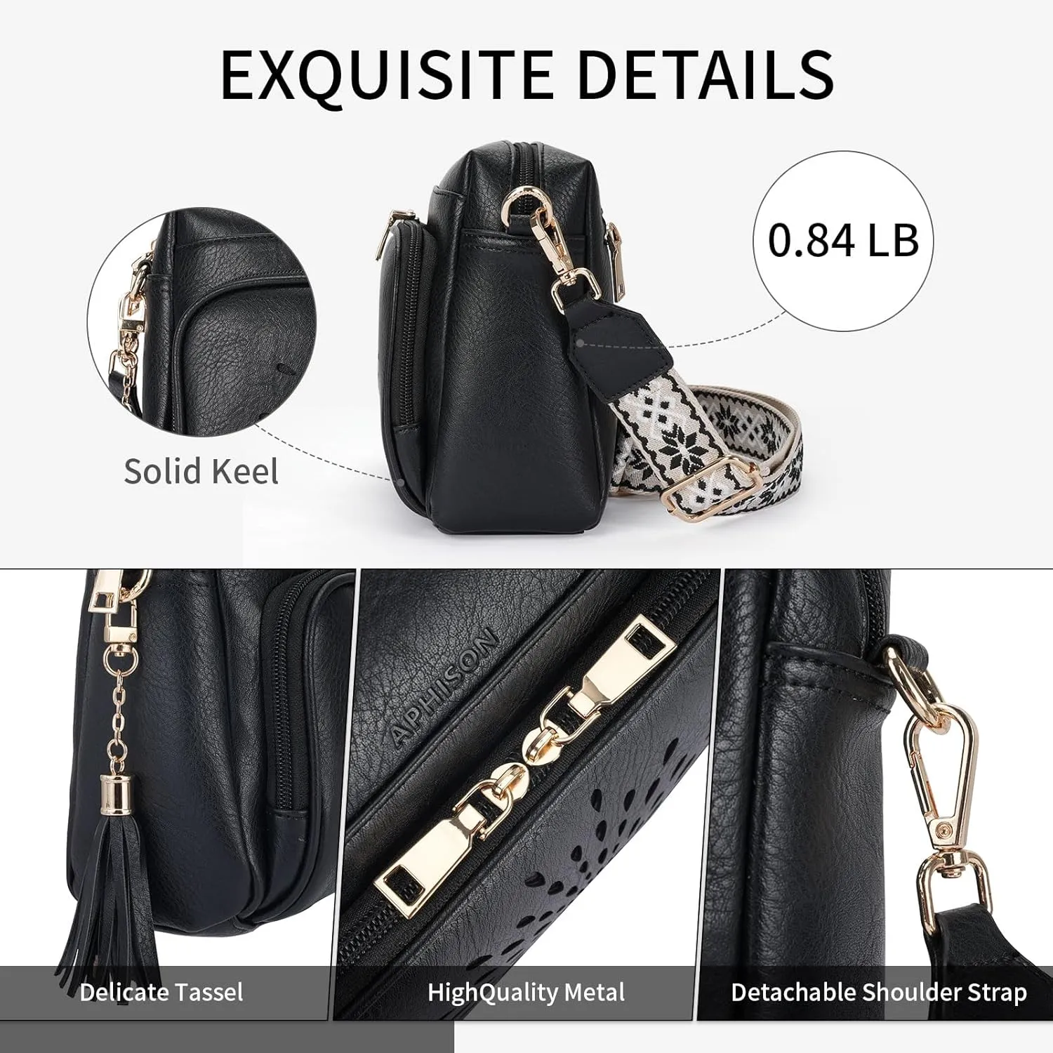 APHISON Crossbody Bags for Women, Vegan Leather Sunflower Crossbody Phone Purse Shoulder Handbags with Adjustable Strap