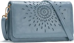 APHISON Crossbody Bags For Women,Wristlet Wallet Phone Purse Shoulder handbags Multi-Function Small RFID Clutch Card Holder