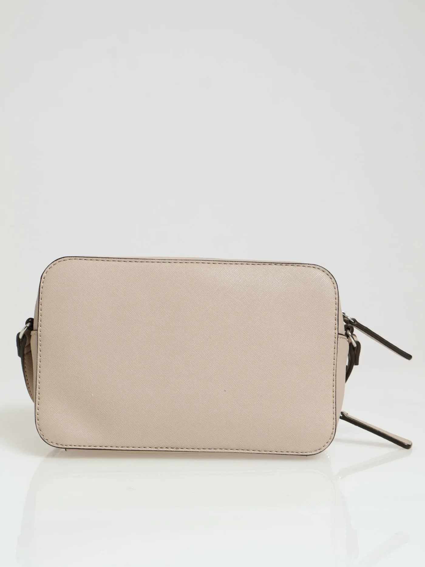 Artemis Mini Double Zip Crossbody Bag - Taupe