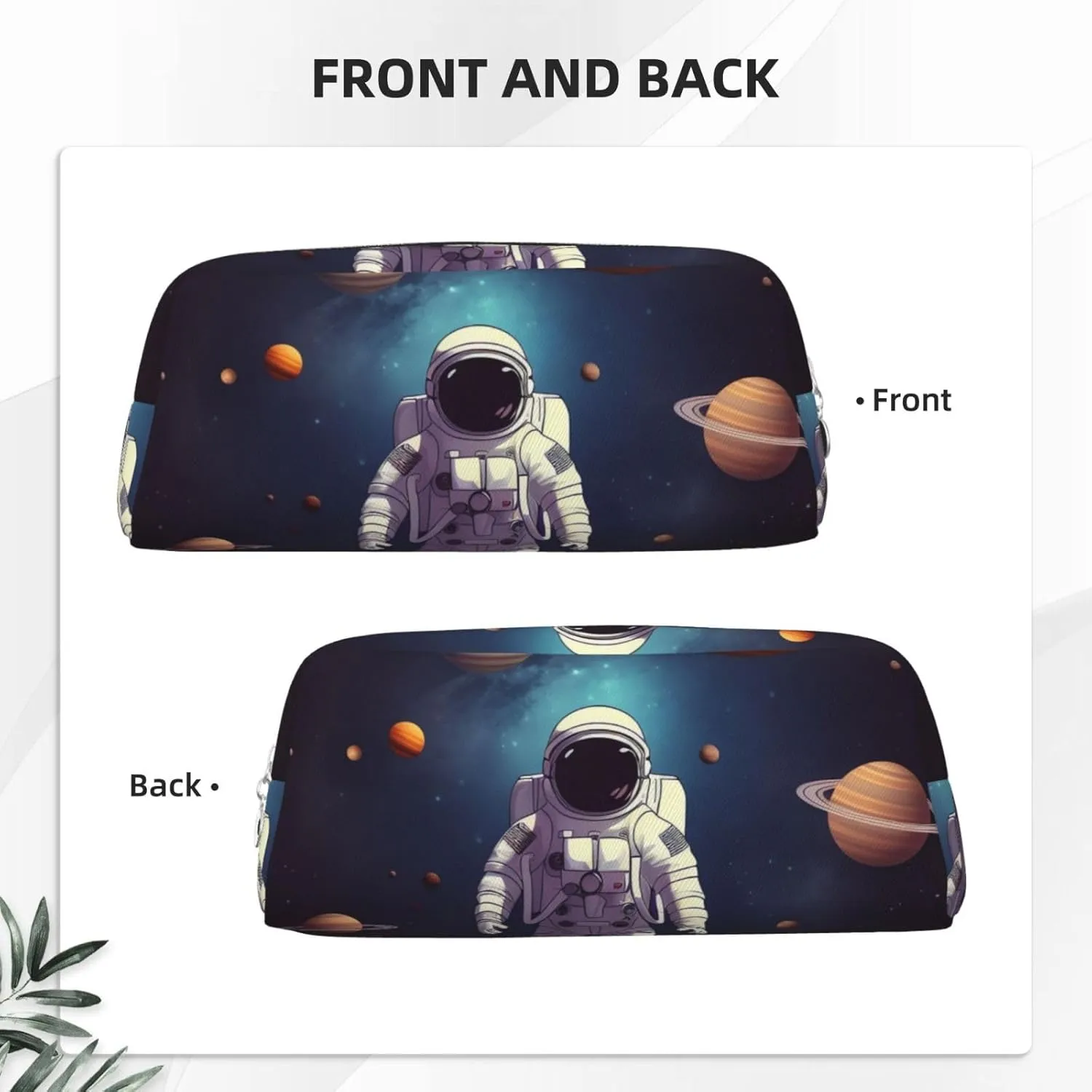 Astronaut solar system planets Makeup Bag for Women Men Travel Toiletry Bag Aesthetic Purse Pouch Large Pencil Case