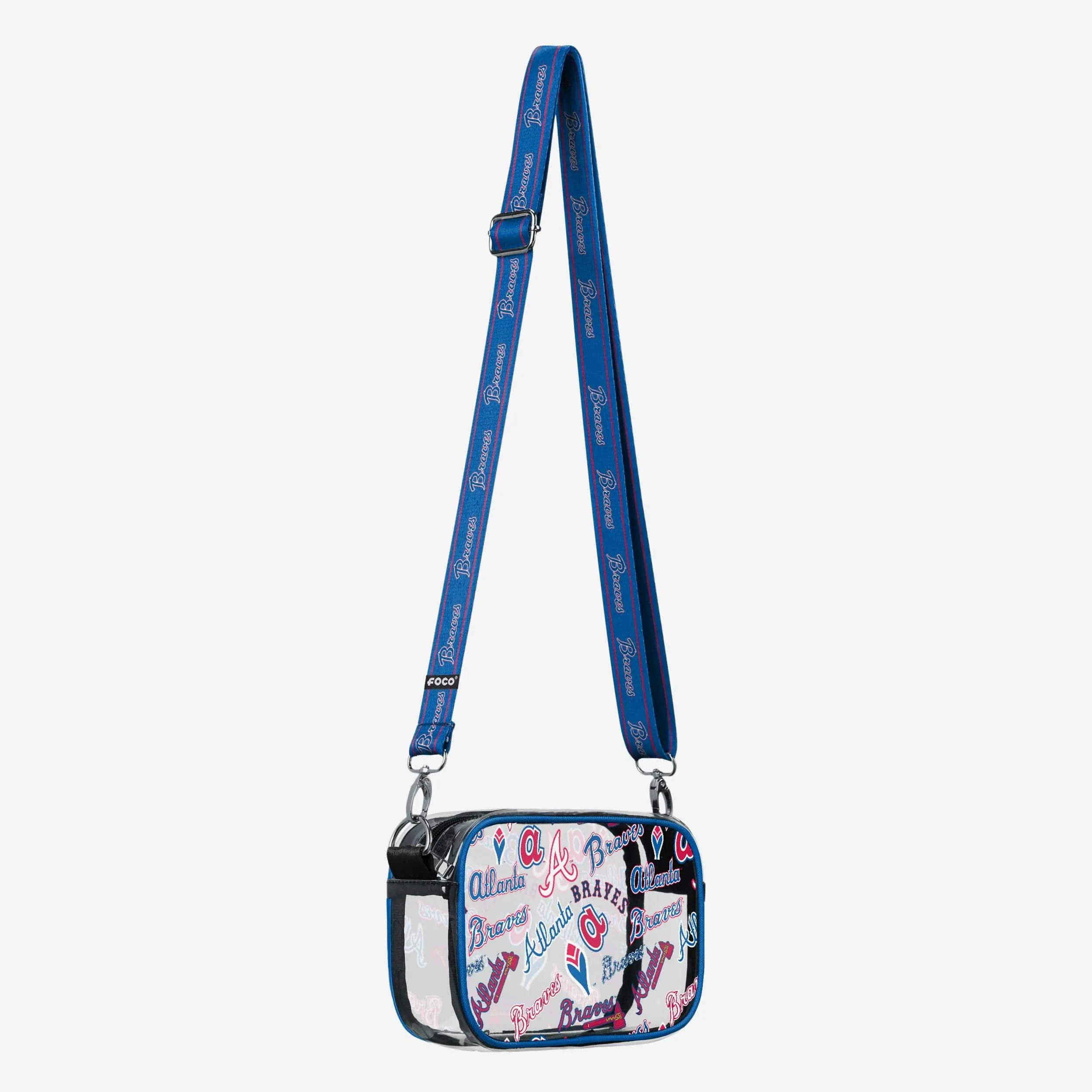 Atlanta Braves Repeat Retro Print Clear Crossbody Bag