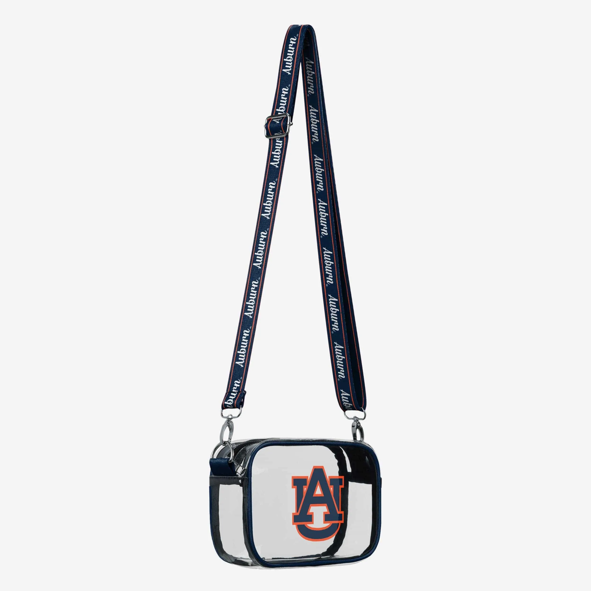 Auburn Tigers Team Stripe Clear Crossbody Bag