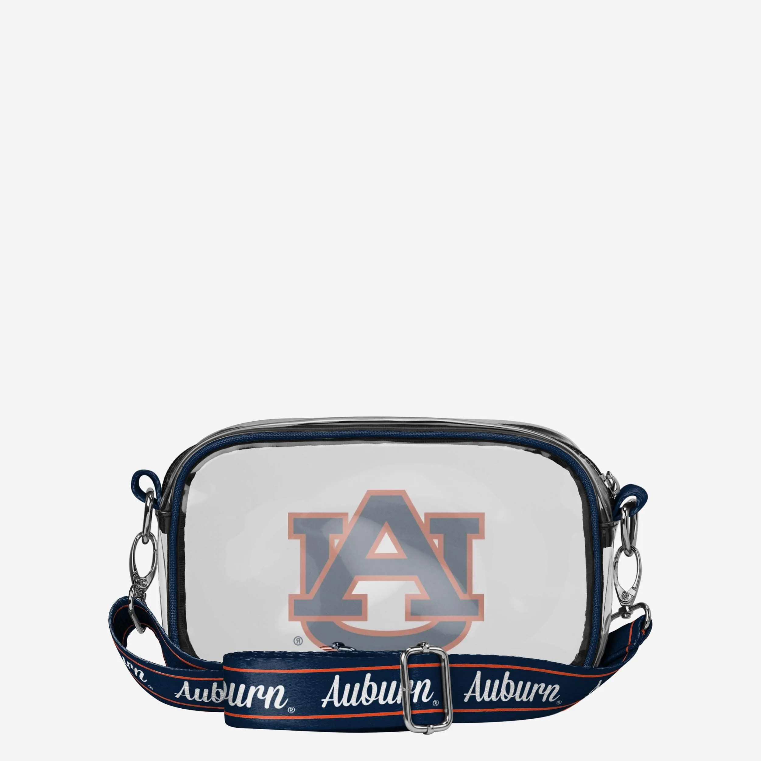 Auburn Tigers Team Stripe Clear Crossbody Bag