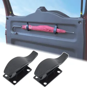 Aunginsy Car Trunk Umbrella Hook Holder Hanger Holder Clip Compatible with Toyota FJ Cruiser 2007-2021 Rear Trunk Organizer Fastener Clip Back Seat Portable Umbrella Storage Hanging Rack Accessories