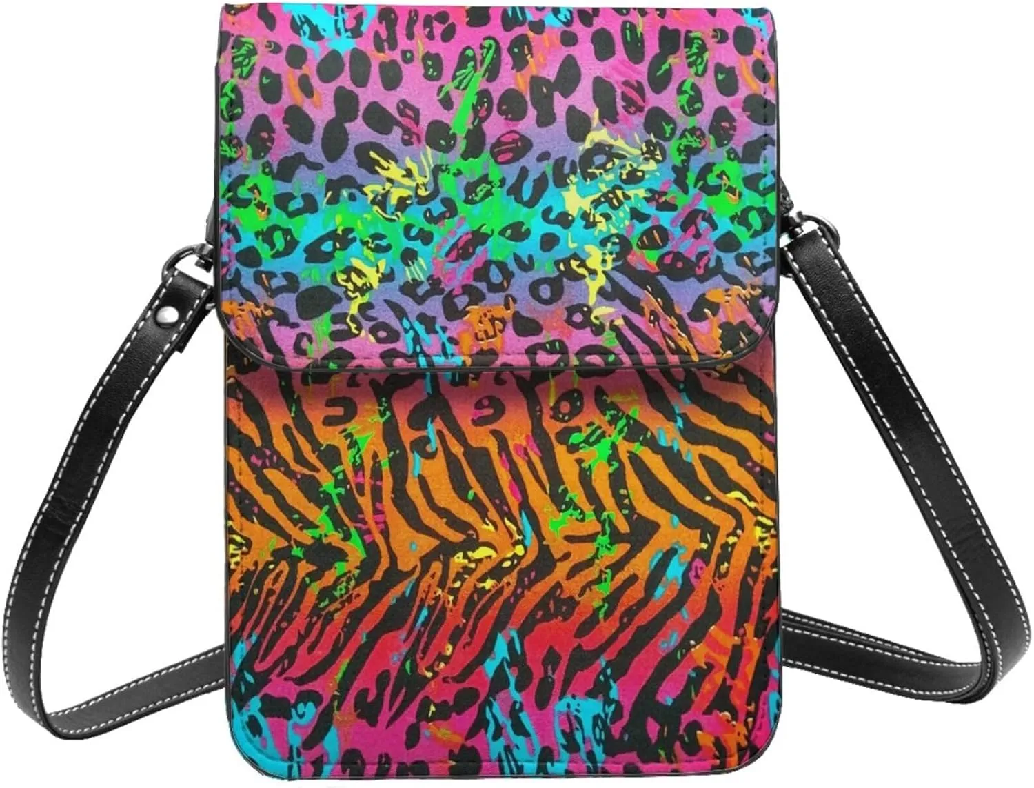 Autism Awareness Leather Crossbody Cell Phone Purse Small Wallet Bags Adjustable Phone Bag for Women