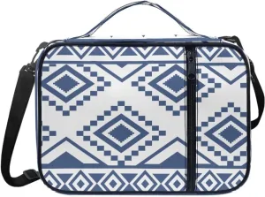 Aztec Style Bible Cover Polyester Bible Case for Women Bible Bag Zippered Pocket Shoulder Strap Pen Slot Book Cover