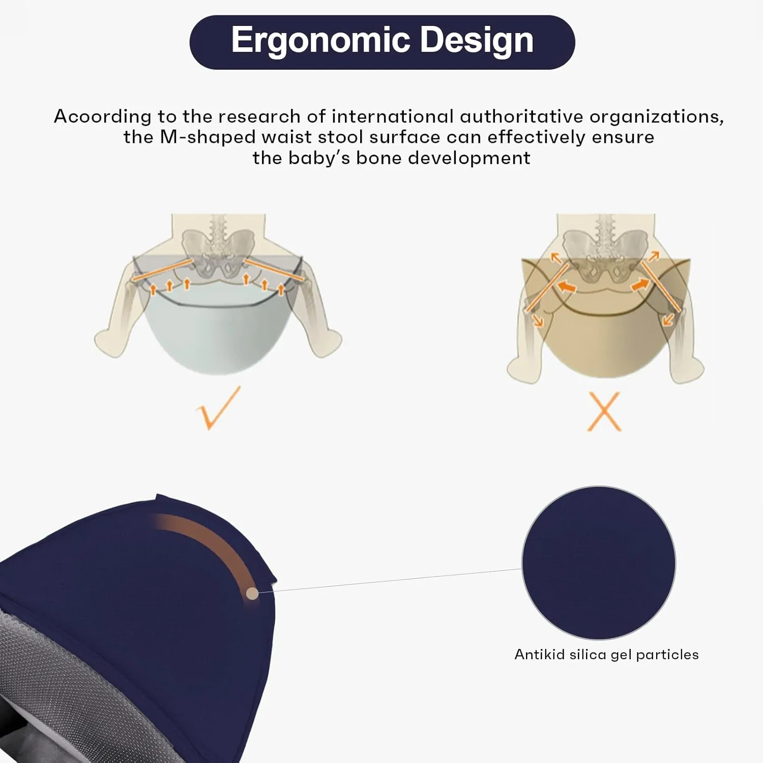 Baby Carrier Newborn to Toddler Baby Wrap Carrier with Hip Seat Baby Kangaroo Carrier Toddler Infant Baby Holder Carrier for Men/Women Dad Mom (Dark Blue)