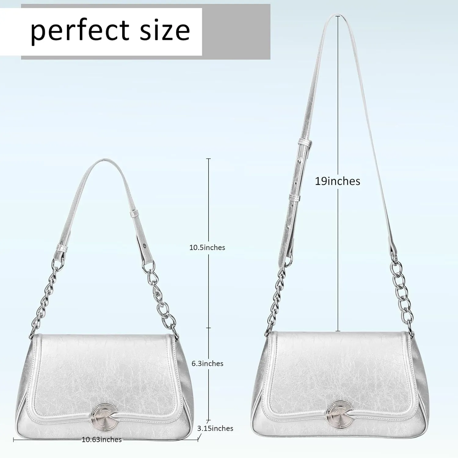 BADDIES Fashion Shoulder Bag For Women,Vegan Leather Crossbody Purse,Chic Medium Dumpling Handbag Purse