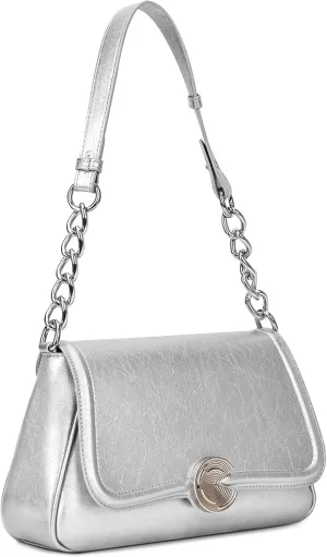 BADDIES Fashion Shoulder Bag For Women,Vegan Leather Crossbody Purse,Chic Medium Dumpling Handbag Purse