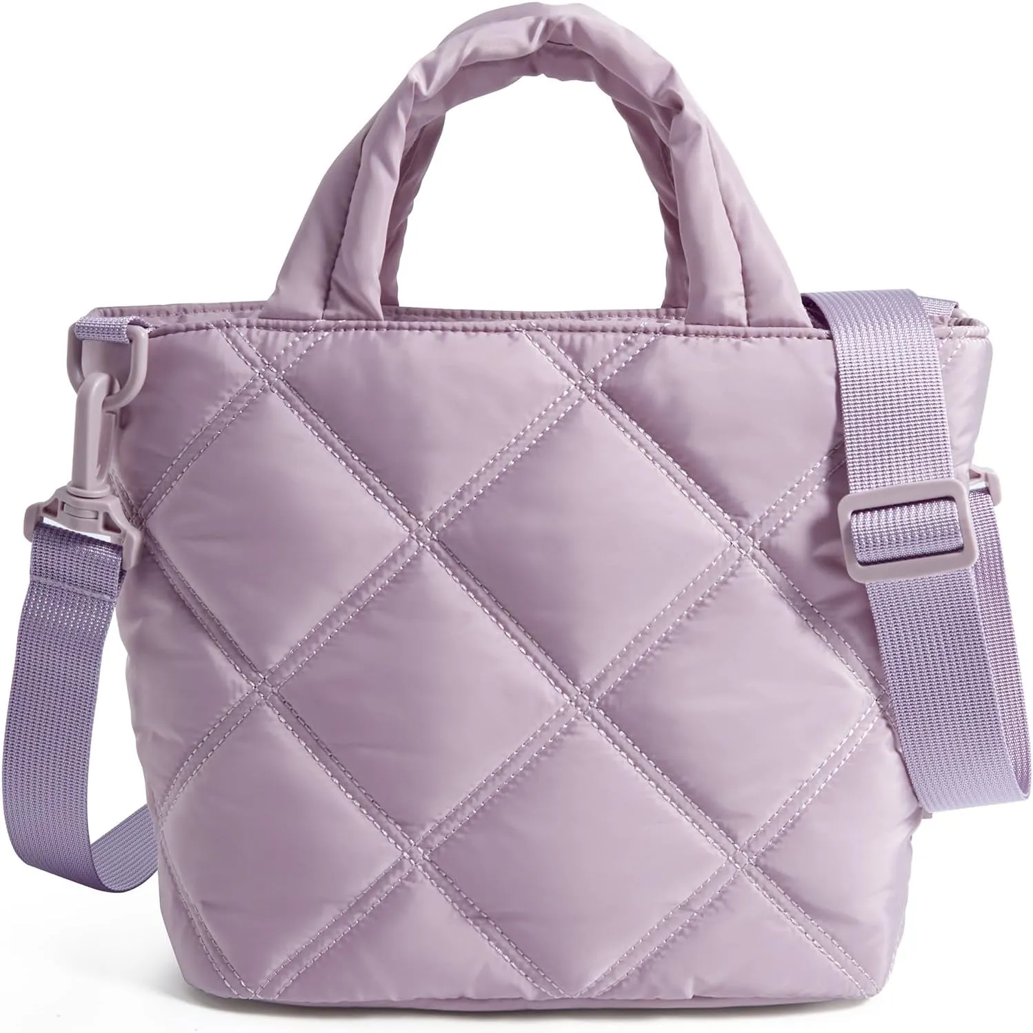 BAGSMART Crossbody Bags for Women, Lightweight Small Purses for Women, Quilted Puffer Tote Handbags for Daily Use,Shop,Travel