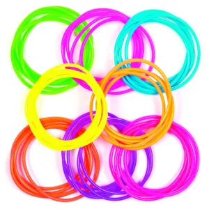 Baker Ross AV169 Gummy Bracelets - Pack Of 40, For Kids Party Bag Favors, Friendship Bangles, Silicone Wristbands Or Small Pocket Money Toys