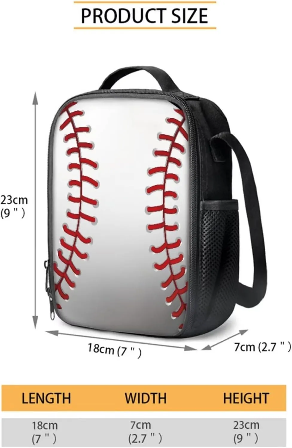 Baseball Preppy Backpack for School 5th Grade Boys School Bag Set with Lunchbox Pencil Case 9-10 Kids Large Bookbags Lightweight Camping Backpacks Daypack for Elementary School