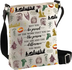 BDPWSS Rings Inspired Gift Hobbit Fan Gift May You Be Proud Of The Work You Do Crossbody Bag (Be proud rings Cbag)