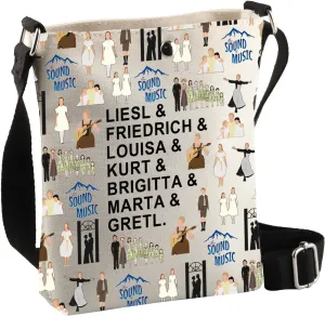 BDPWSS The Music Gift The Music Bag Musical Inspired Crossbody Bag Music Lover Gift Theatre Fans Gift