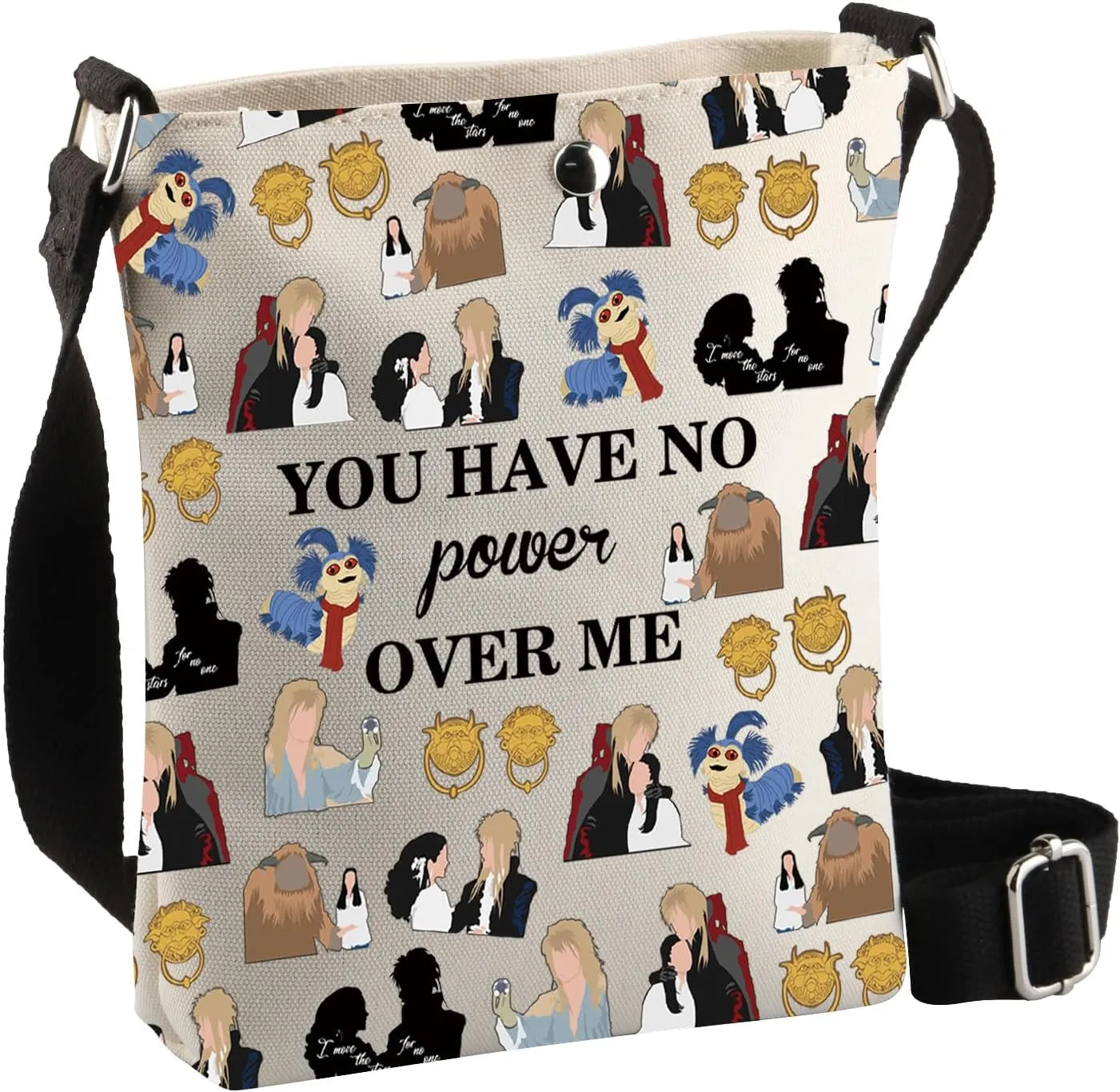 BDPWSS You Have No Power Over Me Moive Themed Crossbody Bag For Friend Family Cute Ello Worm Lover Gift