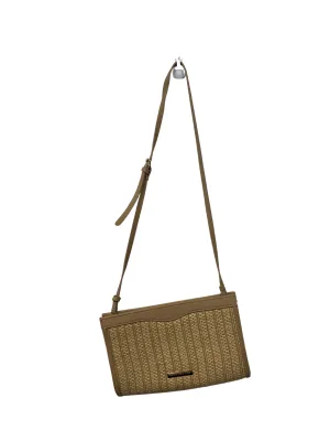 Beige & Cream Straw Crossbody Bag