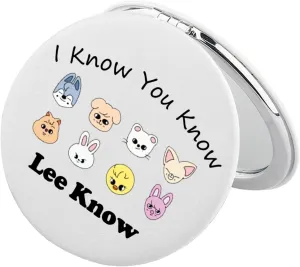 BEKECH Singer Group Compact Mirror I Know You Know Lee Know Singer Fans Gift K-Drama Music Fans Pocket Mirror (I Know You Know Lee Know)