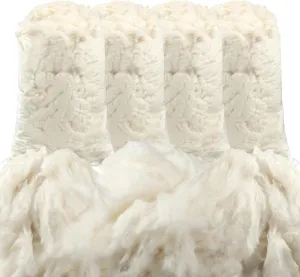 Berlune Organic Raw Cotton Stuffing Natural Cotton Filling for Pillow Upholstery Couch Dolls Art Crafts Stuffed Animals Filler(4.4 lb,White)